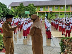 Bupati Merangin Cek Protap Sekolah di Hari ke-2 KBM Tatap Muka