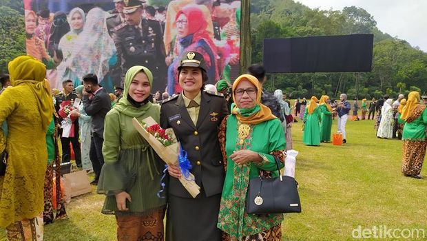 Desi Gebrina Rezeki, Taruni Akmil dari Aceh Besar, Nanggroe Aceh Darussalam yang ikut dilantik, Selasa (14/7/2020).