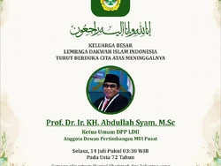 Ketum LDII KH Abdullah Syam Meninggal Dunia