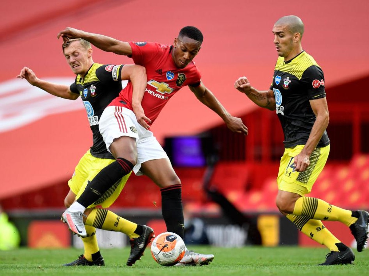 Link live streaming Southampton vs MU lihat di sini. (Foto: 2020 Pool/Pool)