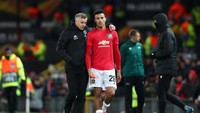 Striker muda Mason Greenwood juga mencuat bersama Ole Gunnar Solskjaer. Foto: Getty Images/Clive Brunskill