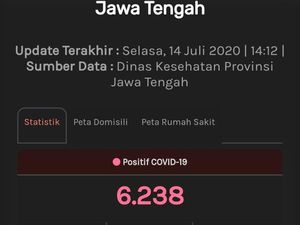 Website Corona Jateng Masih Pakai PDP-ODP: 6.238 Positif, 524 Meninggal