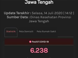 Website Corona Jateng Masih Pakai PDP-ODP: 6.238 Positif, 524 Meninggal