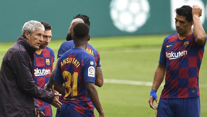 VIGO, SPAIN - JUNE 27:   during the Liga match between RC Celta de Vigo and FC Barcelona at Abanca-Balaídos on June 27, 2020 in Vigo, Spain. (Photo by Octavio Passos/Getty Images)