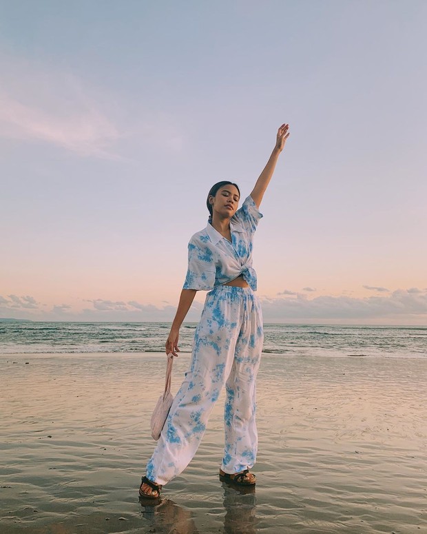 Melody Amadea/www.instagram.com/melodyamadeas/ Gaya Influencer cantik Indonesia di Bali