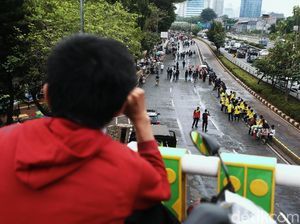 Aksi Demo PA 212 di DPR Jadi Tontonan