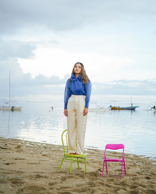 Melody Amadea/www.instagram.com/melodyamadeas/ Gaya kece Melody Amadea di Bali