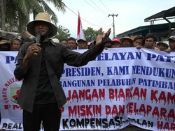 Nelayan Demo Tuntut Ganti Rugi Dampak Pembangunan Pelabuhan Patimban