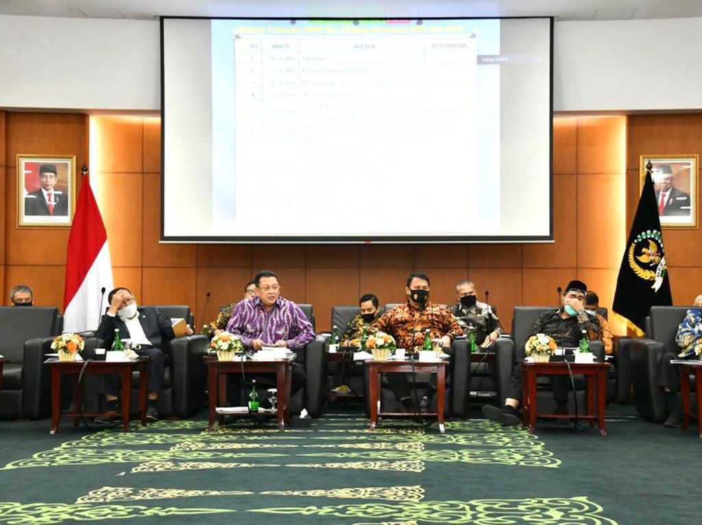 Rapat Gabungan Pimpinan MPR RI Sepakati Format Sidang Tahunan 2020 Rapat Gabungan Pimpinan MPR RI Sepakati Format Sidang Tahunan 2020