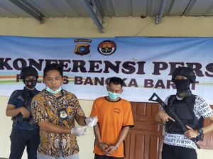 Oknum Karyawan BUMN di Bangka Nyambi Jual Sabu Diringkus Polisi
