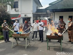Barang Bukti 152 Perkara di Malang Dimusnahkan dengan Protokol Kesehatan