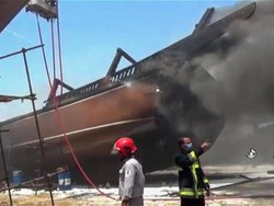 Lagi-lagi Insiden Misterius di Iran, 7 Kapal Terbakar Hebat
