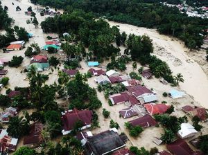 Potret Banjir Bandang di Luwu Utara dari Udara