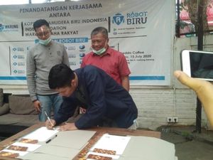 Robot Biru, Bantu Kekuatan Ekonomi Koperasi-UMKM Saat Pandemi Corona