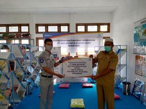 Peduli Pendidikan, Jasa Raharja Garap Taman Baca di Pelosok Negeri