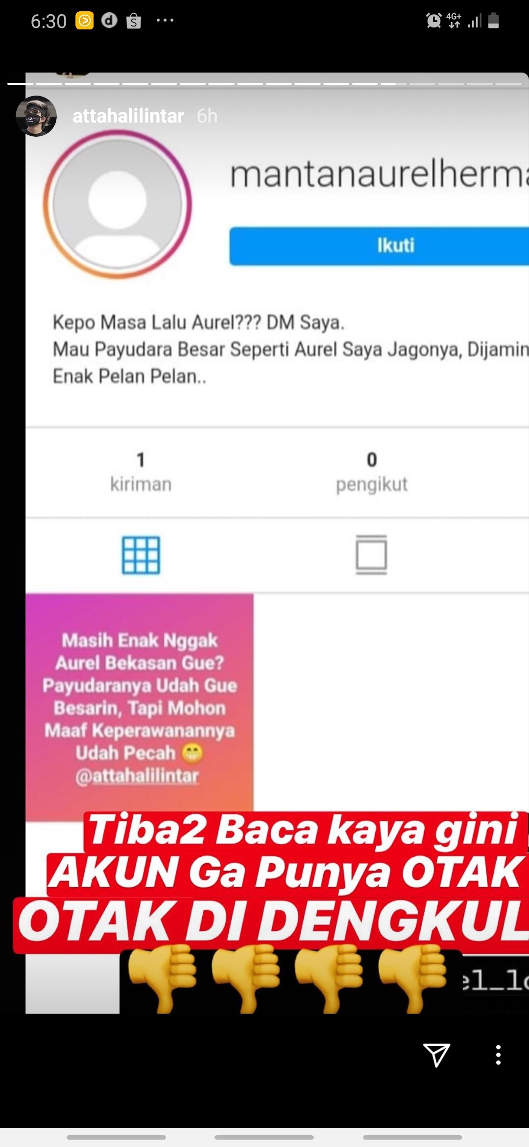 Instagram Stories Atta Halilintar