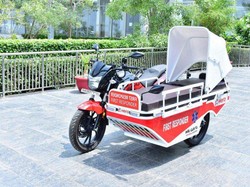 Unik, Motor Ini Dimodifikasi untuk Bantu Penanganan Pasien Corona