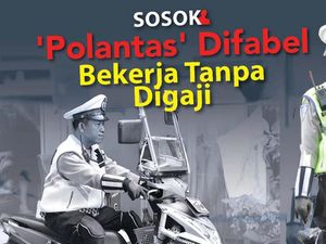 Dedikasi Polantas Difabel Mengatur Lalu Lintas