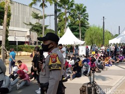 Ini Alasan Pengunjung Tetap Olahraga di GBK Meski Antrean Mengular