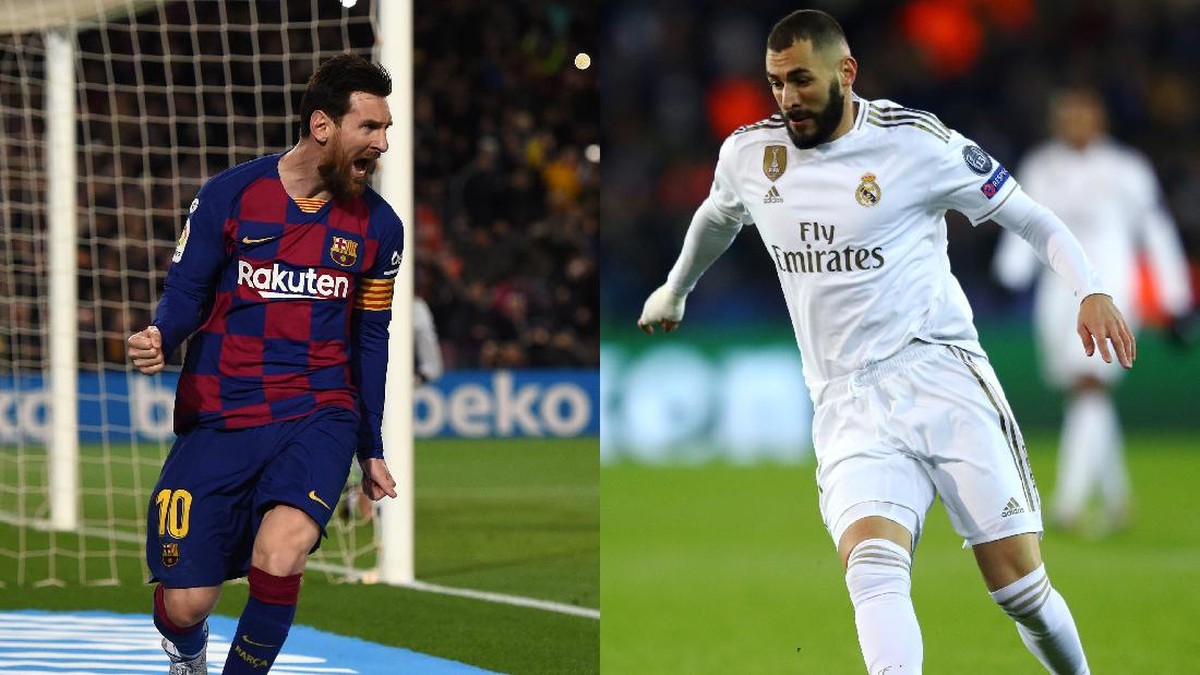 Lionel Messi dan Karim Benzema berebut gelar top scorer Liga Spanyol di pekan terakhir. (Foto: Getty Images)