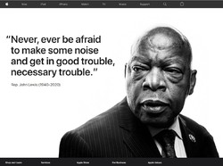 Apple Kenang John Lewis, Pejuang HAM Legendaris Amerika