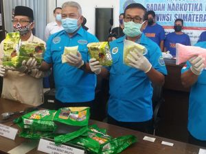 BNN Tangkap Kurir 4,6 Kg Sabu-7 Ribu Butir Ekstasi di Sumsel