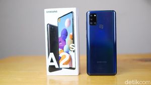 Unboxing Galaxy A21s, Menggoda di Harga Rp 2 Jutaan