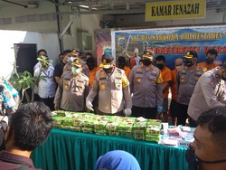 Polisi Tembak Mati 2 Kurir Narkoba di Medan, 55 Kg Sabu Disita