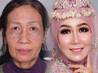 Transformasi Nenek yang Jadi Cantik & Muda Setelah Makeup, Bikin Tercengang