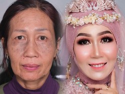 Viral, Makeup Artist Indonesia Bikin Wajah Nenek-nenek Jadi Bak Remaja