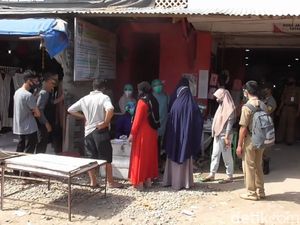 Takut Dicap Corona, Dari 2.000 hanya 38 Pedagang di Polman Ikut Rapid Test
