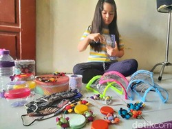 Pelajar SD Ini Sulap Botol Bekas Jadi Face Shield, Dijual Rp 2 Ribu/Buah