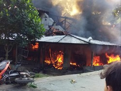 Bengkel Terbakar di Purwakarta, 6 Unit Motor Ludes Dilahap Api