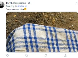 Apa iya mirip dengan jersey tandang baru Inter? (Foto: internet/Twitter)