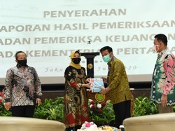 Kementan Raih Opini WTP 4 Kali Berturut-turut