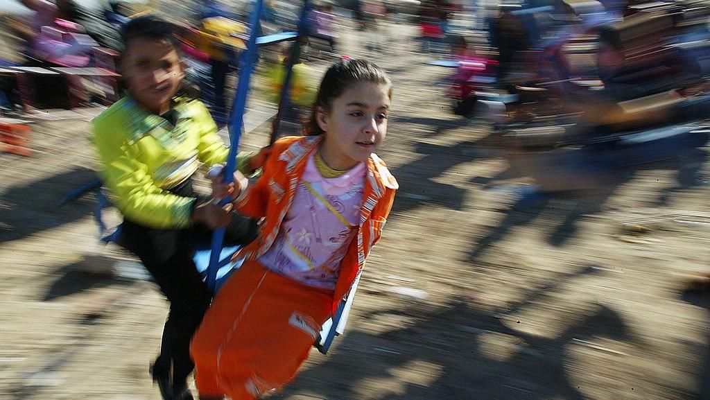 Melihat Lagi Kegembiraan Anak-anak Irak Bermain Sebelum Pandemi