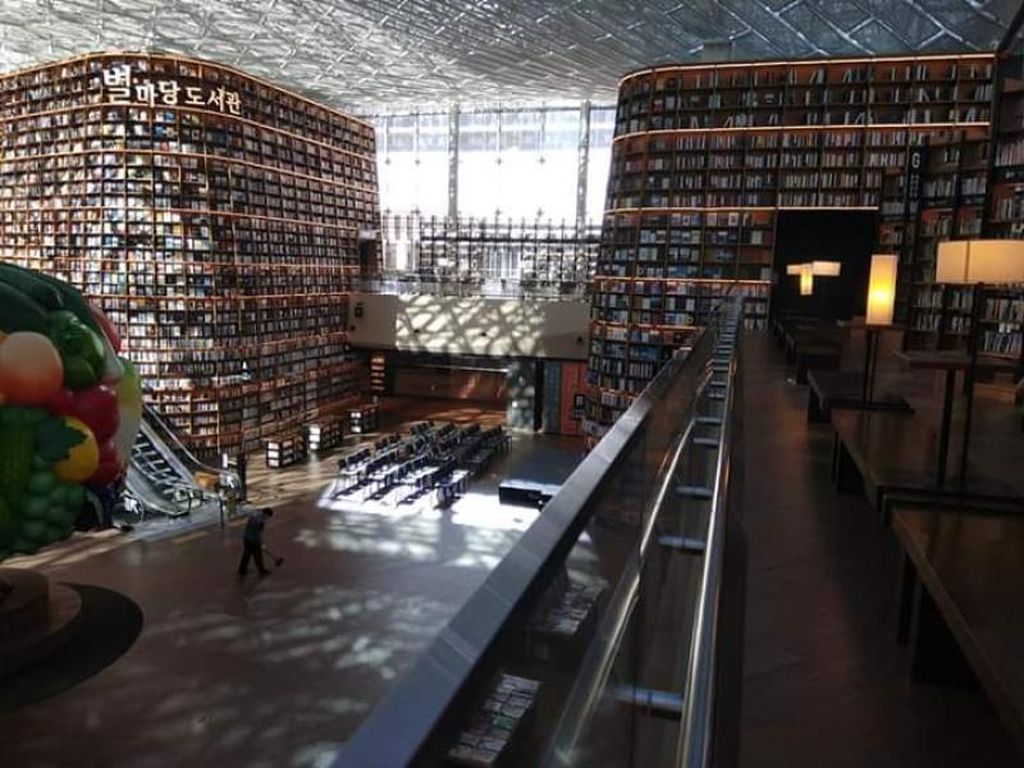 Potret Perpustakaan Instagramable yang Unik di Seoul Potret Perpustakaan Instagramable yang Unik di Seoul