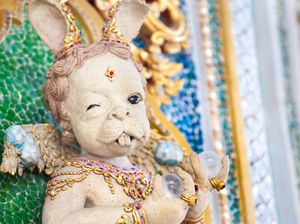 Potret Kuil David Beckham yang Nyentrik di Thailand