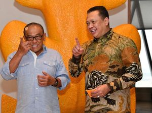 Temui Aburizal Bakrie, Ketua MPR Dukung Munas SOKSI Digelar Hybrid