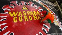 Mural Waspada Virus Corona Hiasi Jalan di Solo