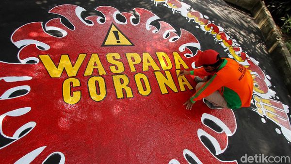 Mural Waspada Virus Corona Hiasi Jalan di Solo