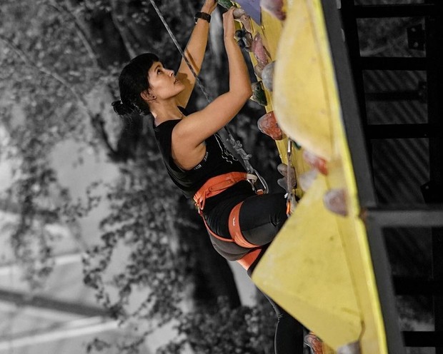 Lola Amaria/ Foto: instagram.com/jakartaclimbers Lola Amaria menjadikan olahraga panjat tebing sebagai olahraga favoritnya
