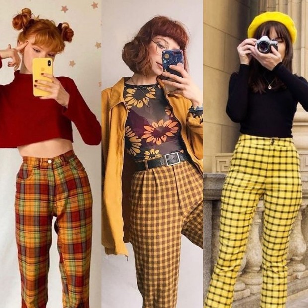 Plaidmotif/Pinterest.com Gaya vintage