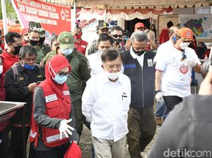 JK Tinjau Masamba Pascabanjir Bandang, Cek Posko PMI-Pembangunan Huntara JK Tinjau Masamba Pascabanjir Bandang, Cek Posko PMI-Pembangunan Huntara