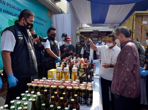 Pemusnahan Ribuan Miras dan Garam Ilegal