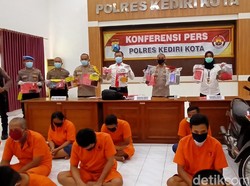 18 Bandit di Kota Kediri Dibekuk Dalam 1 Bulan