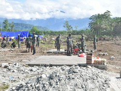 400 Huntara buat Korban Banjir Luwu Utara Ditargetkan Rampung Sebulan