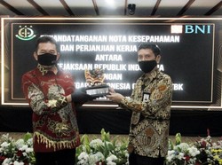 Kejaksaan Agung dan BNI Teken Kerja Sama Pembayaran Denda Lalin