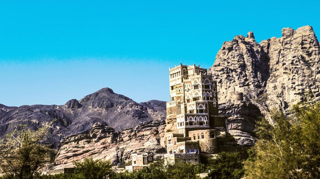 Foto: Istana Batu Nan Indah dari Yaman