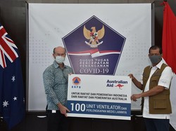 Bantu Indonesia Lawan Corona, Australia Serahkan 100 Ventilator